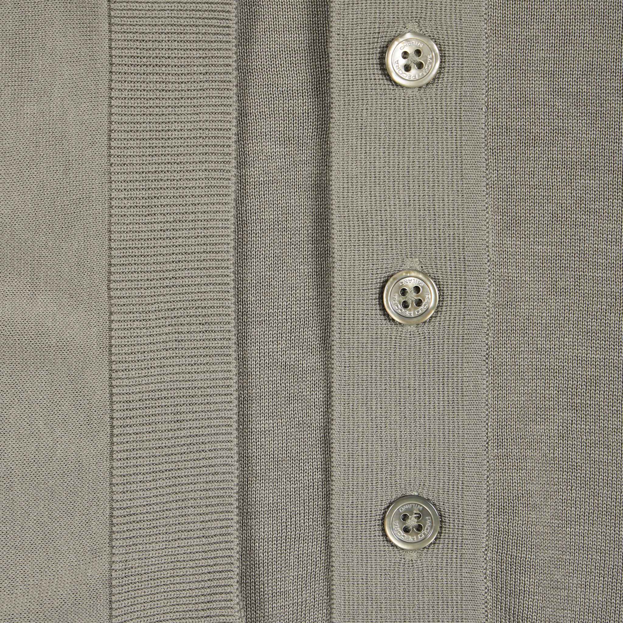 Maglia a Polo in Seta Cotone Militare Maglia A Polo Paolo Pecora