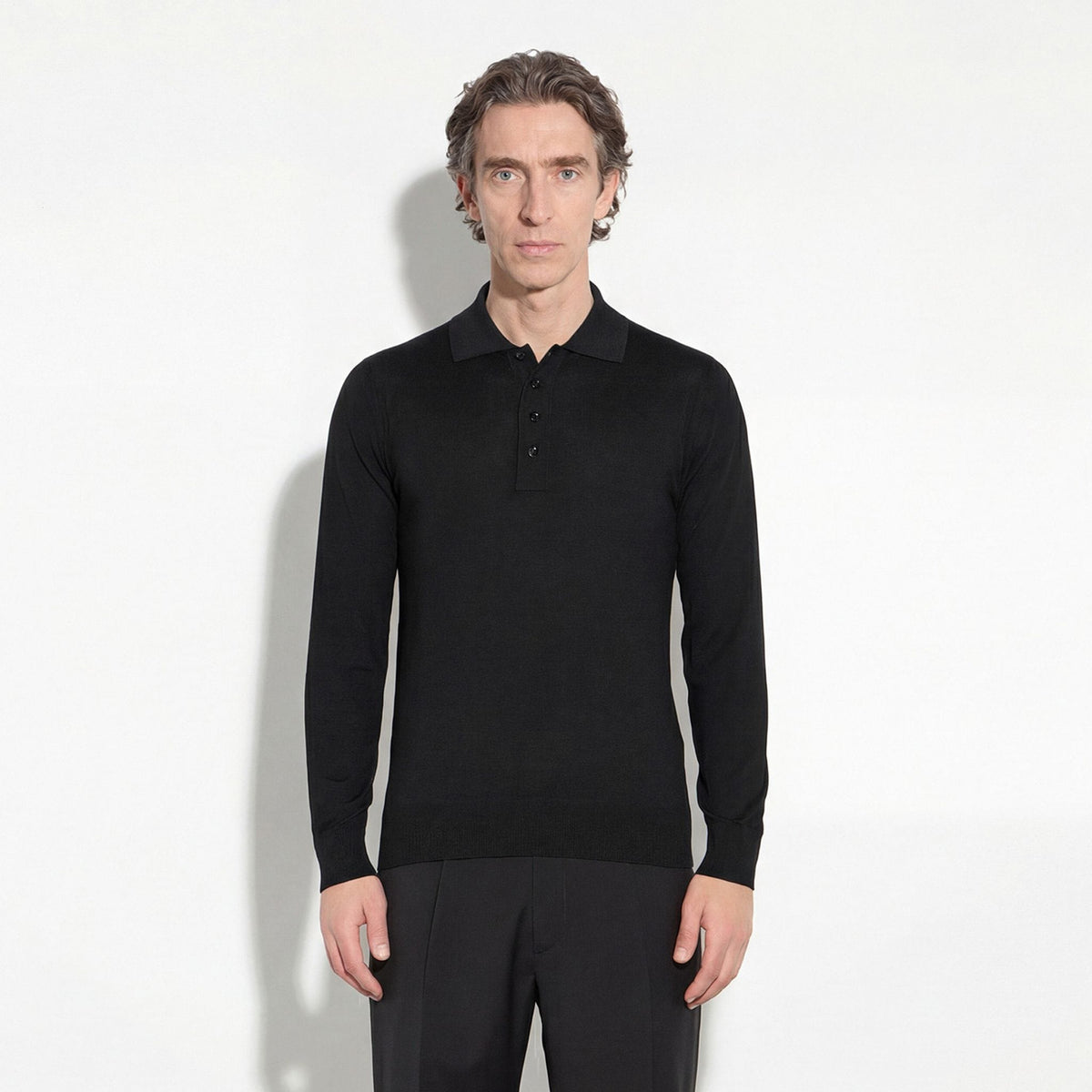 Maglia A Polo Nero Maglia A Polo Paolo Pecora