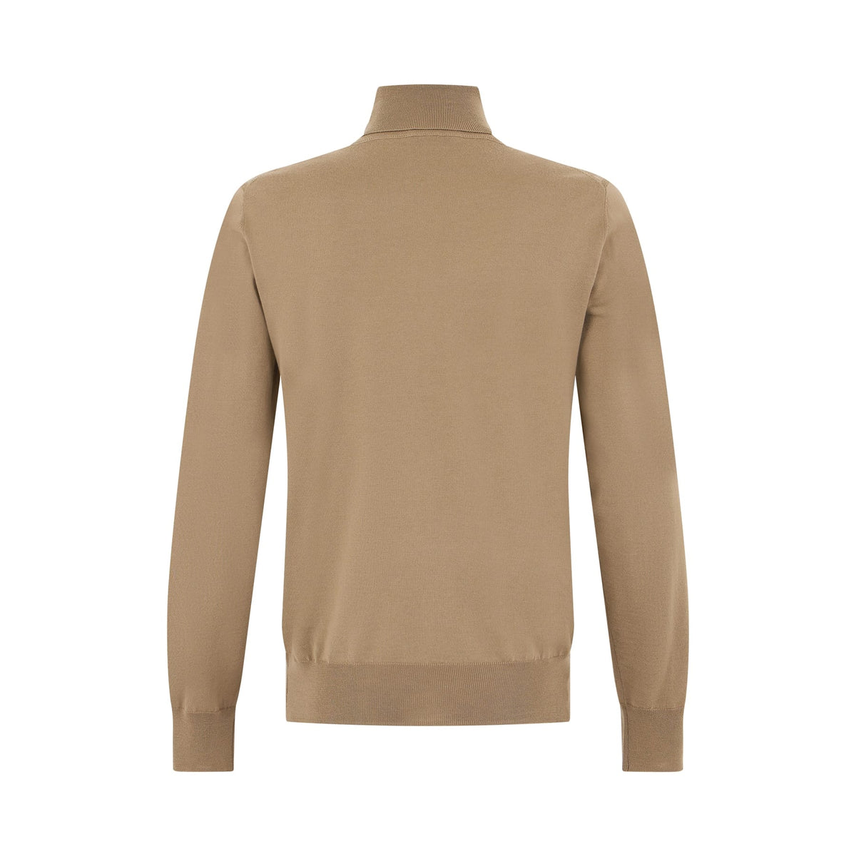 Maglia Lupetto in Lana Merino Extrafine Greige Maglia Lupetto Paolo Pecora
