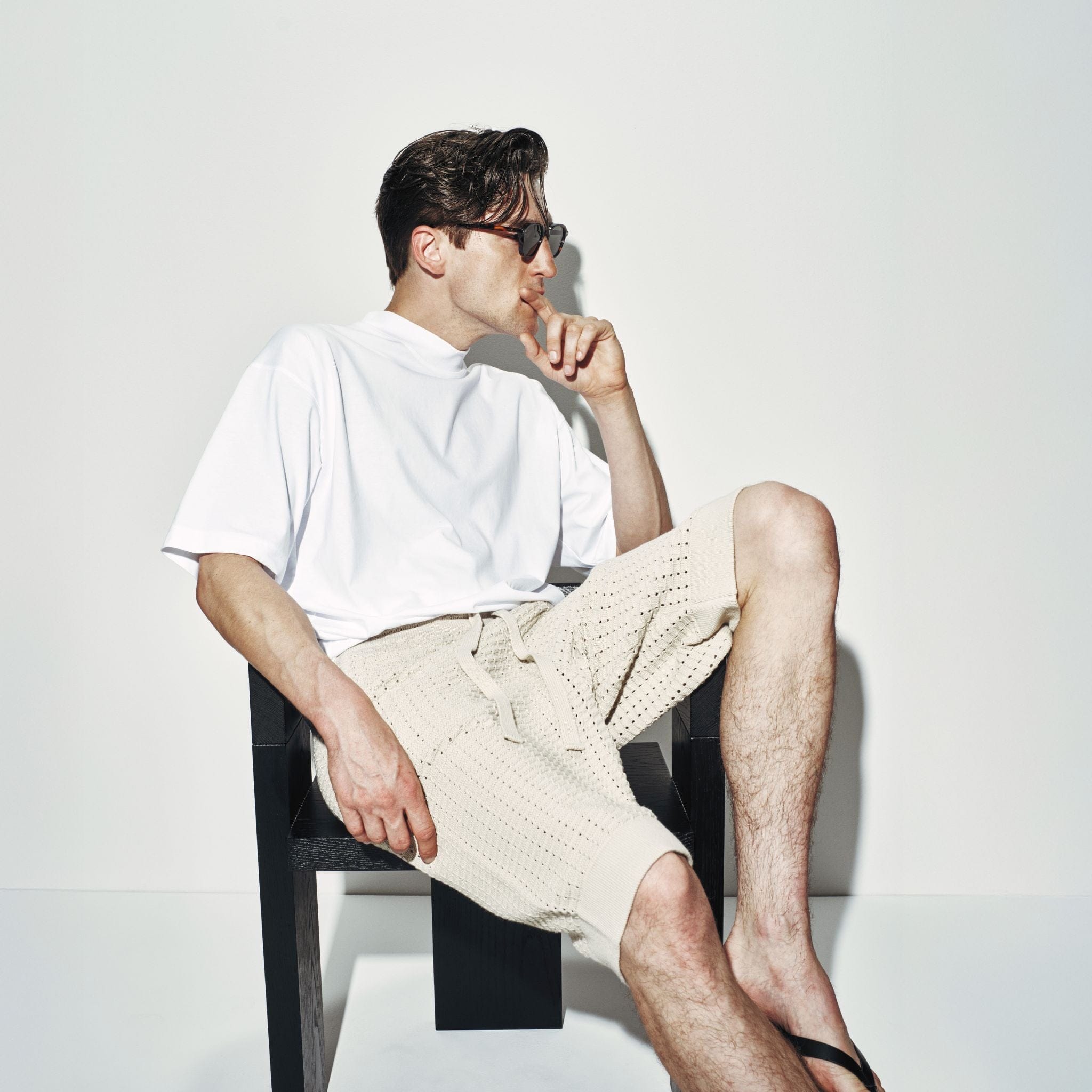 T-Shirt Over in Jersey di Cotone Bianco Ottico T-Shirt Jersey Paolo Pecora