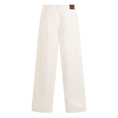 Pantalone 5 Tasche Panna Pantalone 5 Tasche Paolo Pecora