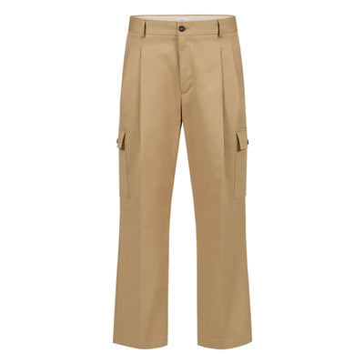 Pantalone Utility Loose Fit in Cotone Corda Pantalone Tessuto 48 / Corda Paolo Pecora