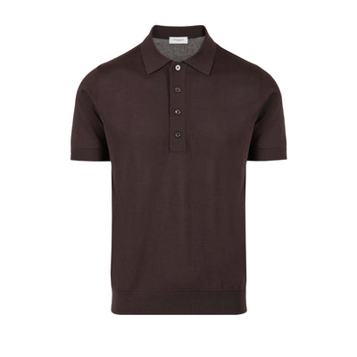 Maglia A Polo Marrone Scuro Maglia A Polo Paolo Pecora