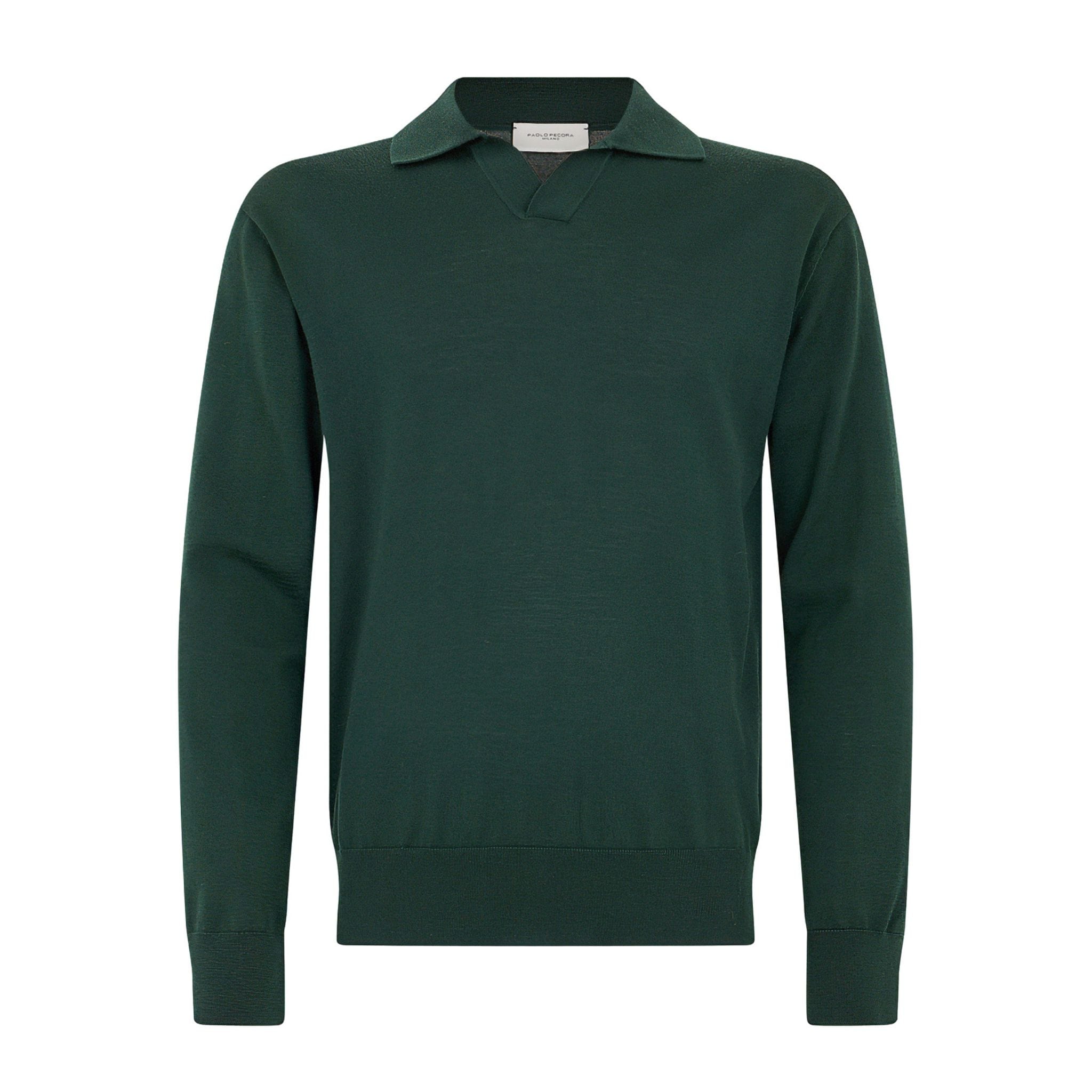 Maglia A Polo Verde Scuro Maglia A Polo Paolo Pecora