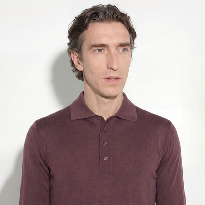 Maglia A Polo Viola Maglia A Polo Paolo Pecora