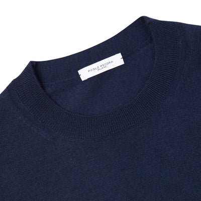 Maglia Girocollo Blu Maglia Girocollo Paolo Pecora