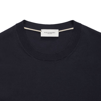 Maglia Girocollo Blu Maglia Girocollo Paolo Pecora