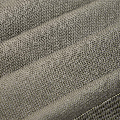 Maglia Girocollo in Seta Cotone con Profili a Contrasto Militare Maglia Girocollo Paolo Pecora