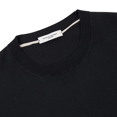 Maglia Girocollo Nero Maglia Girocollo Paolo Pecora