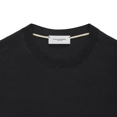 Maglia Girocollo Nero Maglia Girocollo Paolo Pecora
