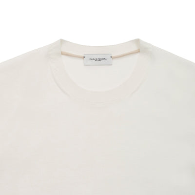 Maglia Girocollo Panna Maglia Girocollo Paolo Pecora