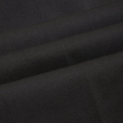 Pantalone Chino Loose Fit in Cotone e Lyocell Nero Pantalone Tessuto Paolo Pecora