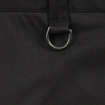 Pantalone Chino Loose Fit in Cotone e Lyocell Nero Pantalone Tessuto Paolo Pecora