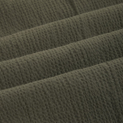 Pantalone Chino Relaxed Fit in Cotone con Risvolto Verde Militare Pantalone Tessuto Paolo Pecora
