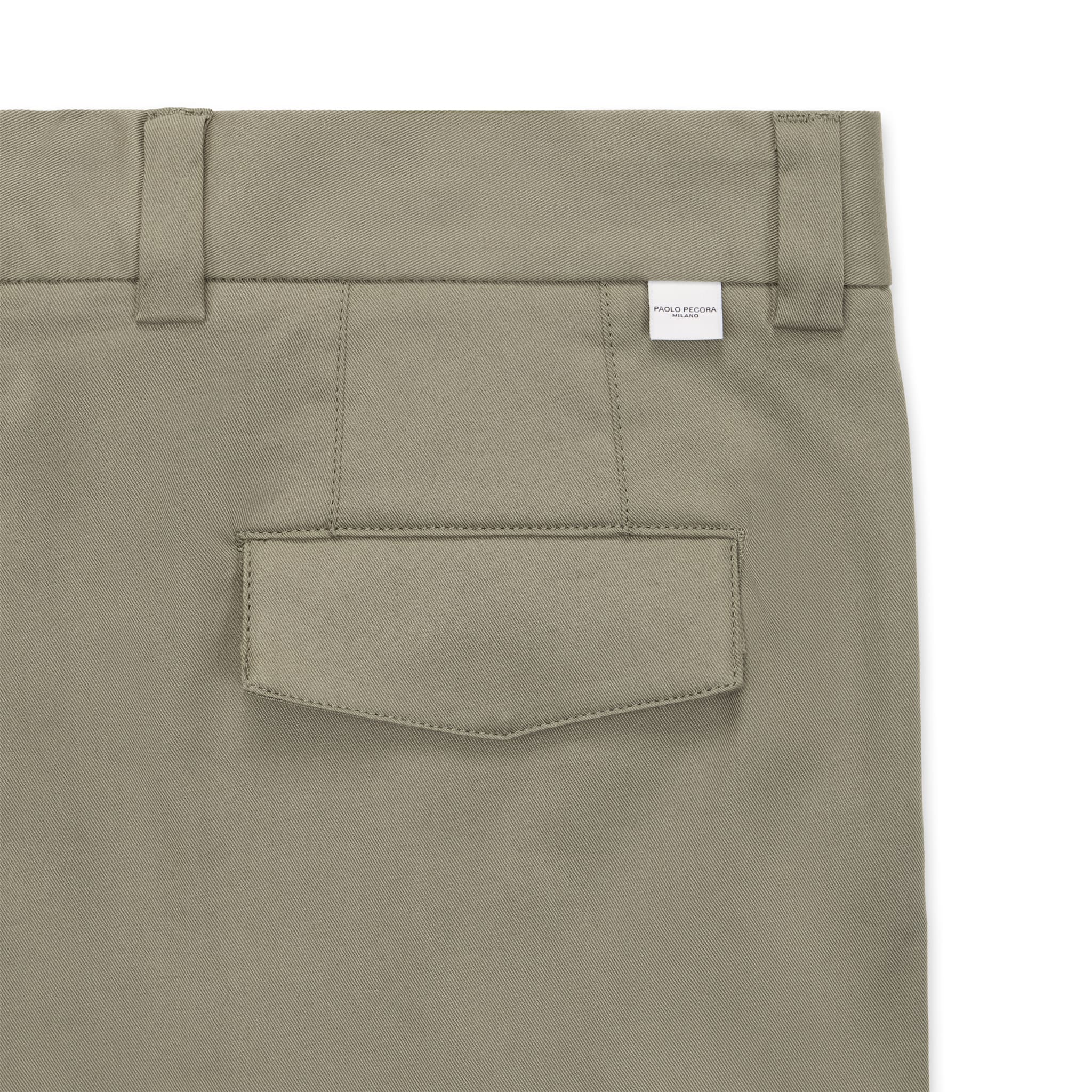 Pantalone Tessuto Kaki Pantalone Tessuto Paolo Pecora
