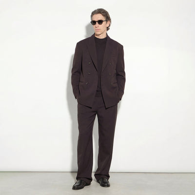 Pantalone Tessuto Marrone Pantalone Tessuto Paolo Pecora