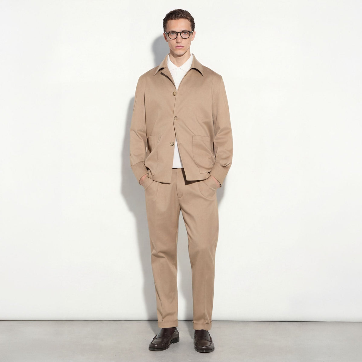Pantalone Tessuto Tortora Pantalone Tessuto Paolo Pecora